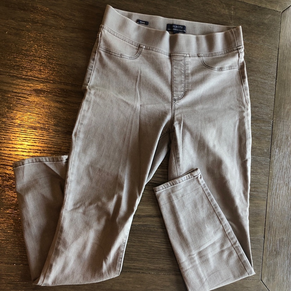 Grey Maternity Jeggings from Talbots ~ Grey Stretchy Denim